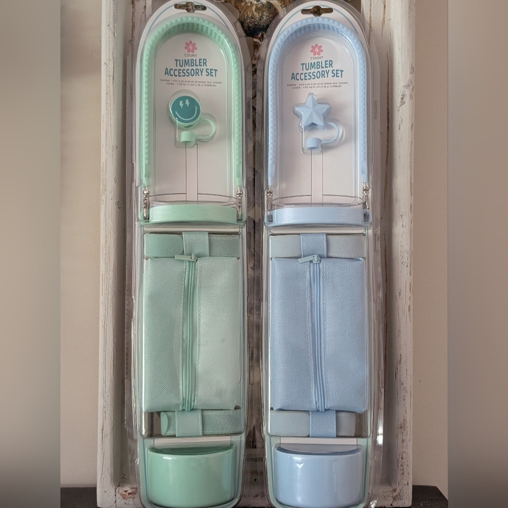 Tumbler Accessory Set - Mint Or Light Blue